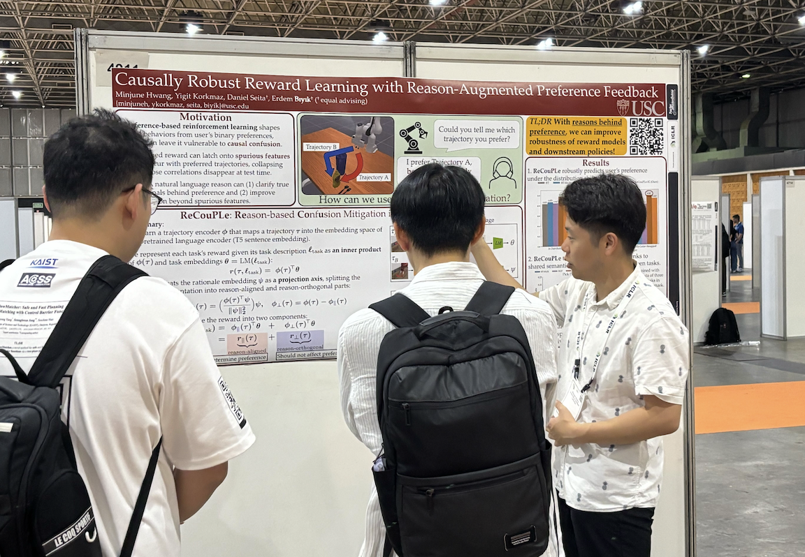 Minjune Hwang presenting at ICLR 2026